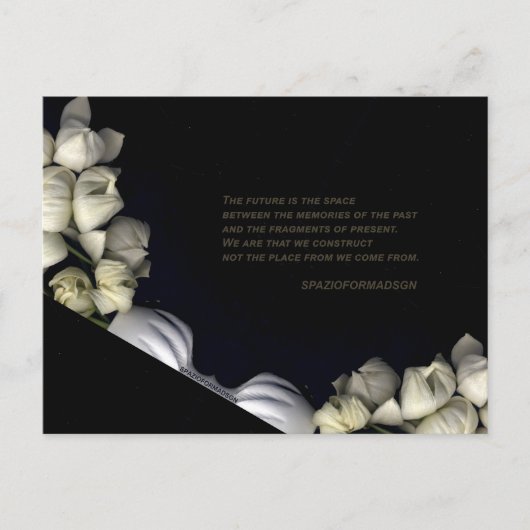 "Wit hart in zwart van de maan" & Toekomst Briefkaart (Voorkant)