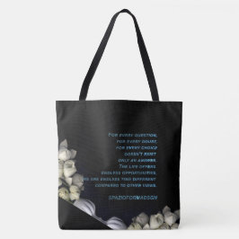 "Wit hart in zwart van de maan" & Twijfel Tote Bag