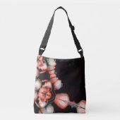 "Wit hart in zwart van de zon" Crossbody Tas (Voorkant)