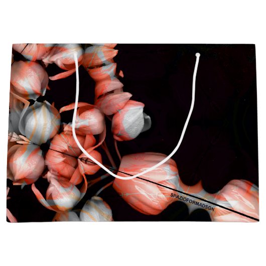 "Wit hart in zwart van de zon" Groot Cadeauzakje (Voorkant)