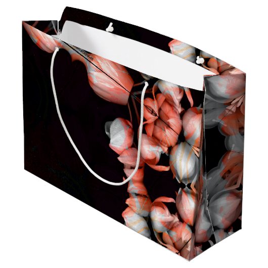 "Wit hart in zwart van de zon" Groot Cadeauzakje (Achterkant Gekanteld)