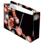 "Wit hart in zwart van de zon" Groot Cadeauzakje (Voorkant Gekanteld)