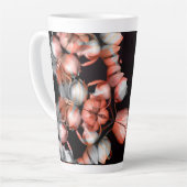 "Wit hart in zwart van de zon" Latte Mok (Linkerhoek)