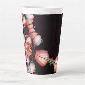 "Wit hart in zwart van de zon" Latte Mok (Voorkant)