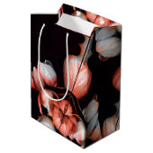 "Wit hart in zwart van de zon" Medium Cadeauzakje (Achterkant Gekanteld)