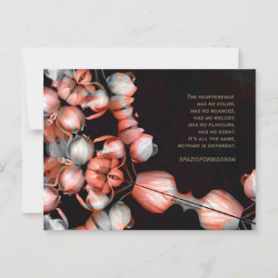 "Wit hart in zwart van de zon" & Onverschilligheid Briefkaart