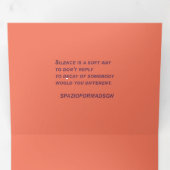 "Wit hart in zwart van de zon" & Stilte Drieluik Wenskaart (Binnenzijde eerst)