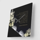 "Wit hart in zwart van maan" & Reis Vierkante Klok (Hoek)