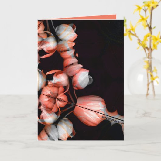 "Wit hart in zwart van zon" & Tijd Kaart (Gele Bloem)