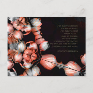 "Wit hart in zwart van zon" & Twijfel Briefkaart