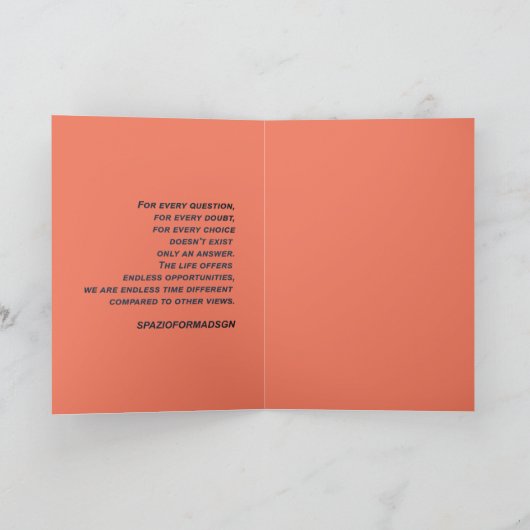 "Wit hart in zwart van zon" & Twijfel Kaart (Binnen)