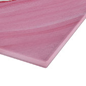 Wit hart op roze rode blends Snijplank (Hoek)
