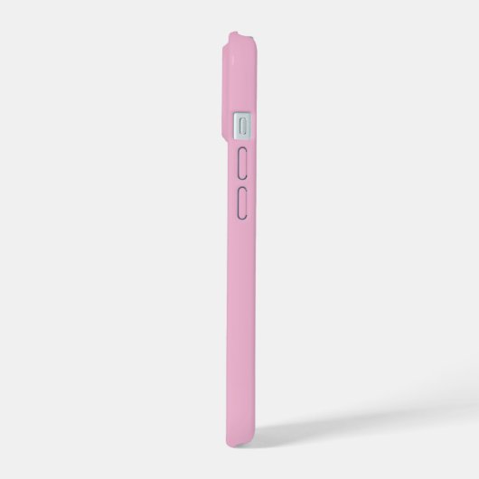 Wit Hart Roze iPhone 15 Hoesje (Linkerkant)