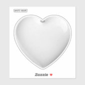 WIT HART STICKER (Vel)