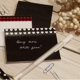 Wit-hartpatroon Aangepaste kleur Post-it® Notes