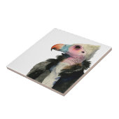 Wit-Headed Waterverf verven Tegeltje (Zijkant)