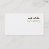 Wit, helder, speels visitekaartje (Achterkant)