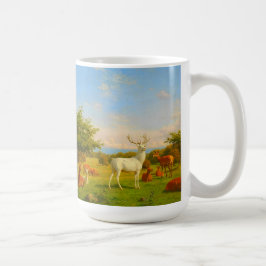 Wit hert in open veld natuur wildlife  koffiemok