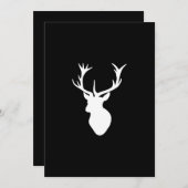 Wit hertengewei kaart (Voorkant / Achterkant)