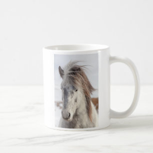Wit hoofdschot van IJslands paard Koffiemok