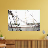 Wit hoog schip - Canvas (Insitu (Woonkamer))
