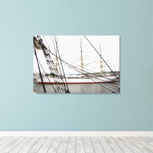 Wit hoog schip - Canvas (Insitu (Houten vloer))