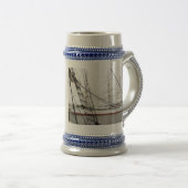 Wit hoog schip - Stein Bierpul (Voorkant rechts)