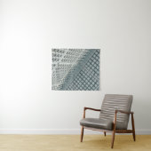 Wit hoogstijgend commercieel gebouw wandkleed (In Situ (horizontaal))