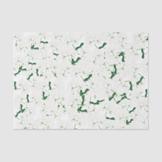 Wit hortensia's tissuepapier