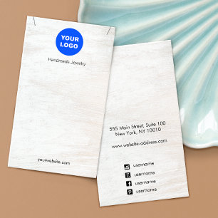 Wit hout Logo Verwant Ketting weergeven Visitekaartje