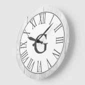 Wit-hout — Rustic White & Faux — Aantallen Grote Klok (Hoek)