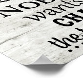 Wit houten look Vervang de toiletpapier badkamer Poster (Hoek)