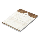 Wit houten notitieblok (Linkerzijde)