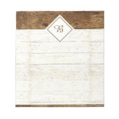 Wit houten notitieblok (Voorkant)