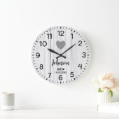 Wit houten rustieke Love eigen naam Grote Klok (Huis)
