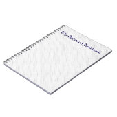 Wit houtnerf minimalistische textuur notitieboek (Linkerzijde)