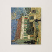 Wit huis in de nacht van Vincent van Gogh Legpuzzel (Verticaal)