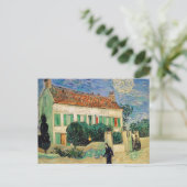 Wit huis in de nacht - Vincent van Gogh Briefkaart (Staand voorkant)