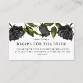 Wit Huwelijksreceptie-verzoekkaart in Gotische Sti Informatiekaartje (Voorkant)