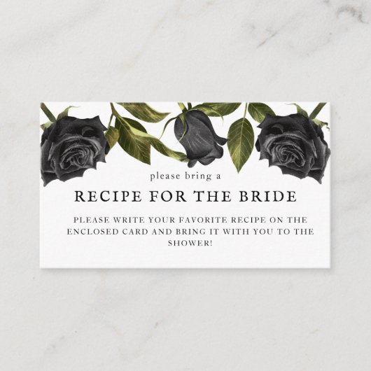 Wit Huwelijksreceptie-verzoekkaart in Gotische Sti Informatiekaartje (Voorkant)