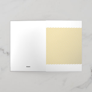 Wit icoon met minimalistische lijnkunst en graf folie wenskaart