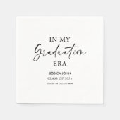 Wit In mijn afstuderen Era Grappig Afstuderen Servet (Voorkant)