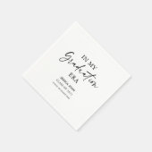 Wit In mijn afstuderen Era Grappig Afstuderen Servet (Hoek)