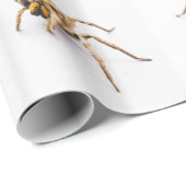 WIT INP AKPAPPER MET RIJEN SPINNEN. CADEAUPAPIER (Rol Hoek)