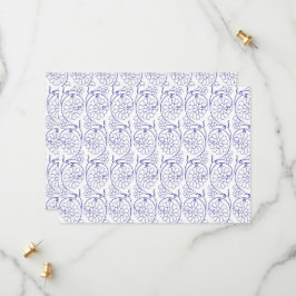 Wit inpakpapier met een subtiel, herhalend deel save the date