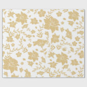 Wit Inpakpapier Met Gouden Accenten (Vlak)