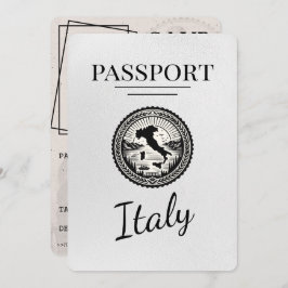 Wit Italië paspoort Save The Date