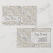Wit Ivoor Acanthus Visitekaartje (Voorkant / Achterkant)