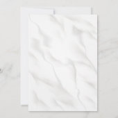 Wit Ivoor Bloemen Lijst Islamitisch Moslim Bruilof Kaart (Achterkant)