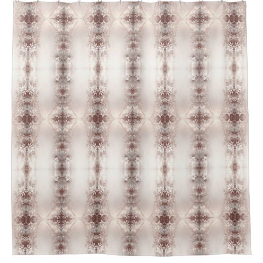 Wit ivoor bloemendouchegordijn douchegordijn (Voorkant)